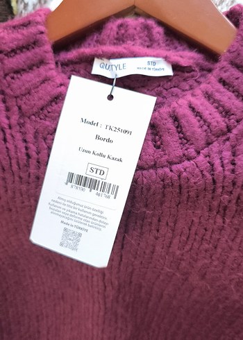 Mor Örgü Kadın Kazak - Görsel 4