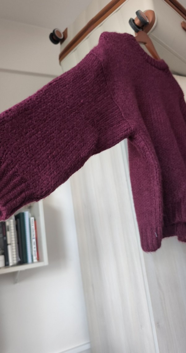 Mor Örgü Kadın Kazak - Görsel 2