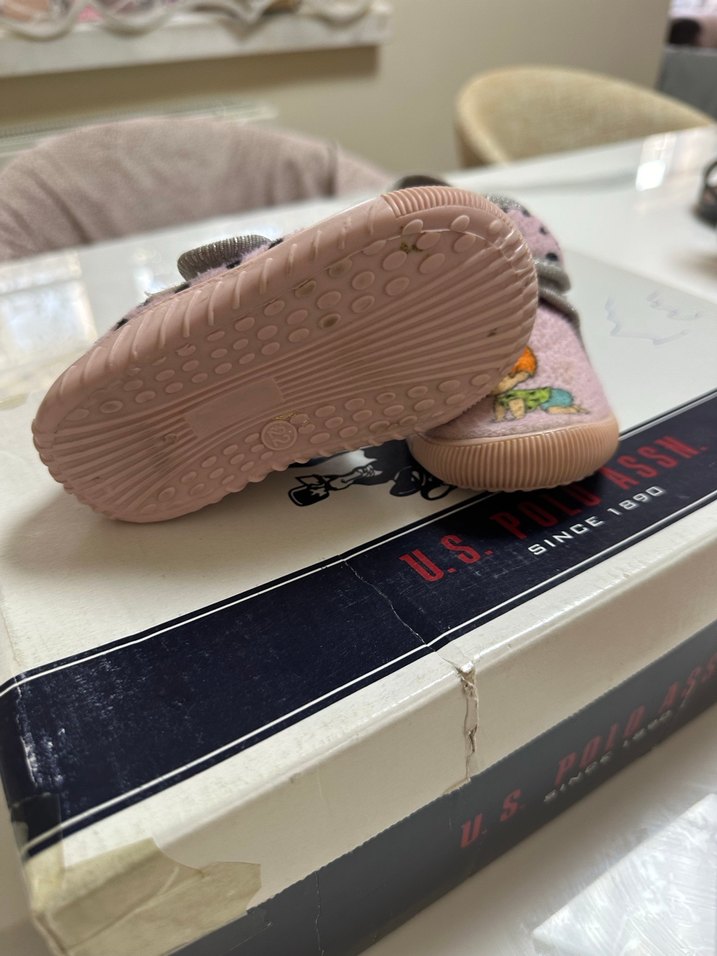 Kız Çocuk Pembe Baskılı Sıcak Terlik - Görsel 3