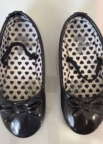 Kız Çocuk Siyah Fiyonk Detaylı Babet - Görsel 2