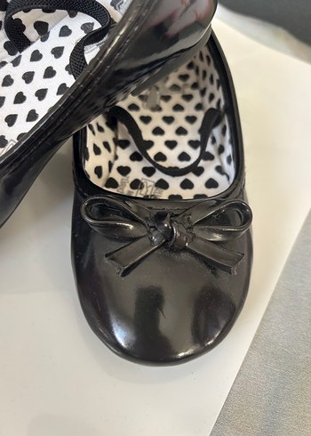 Kız Çocuk Siyah Fiyonk Detaylı Babet - Görsel 4