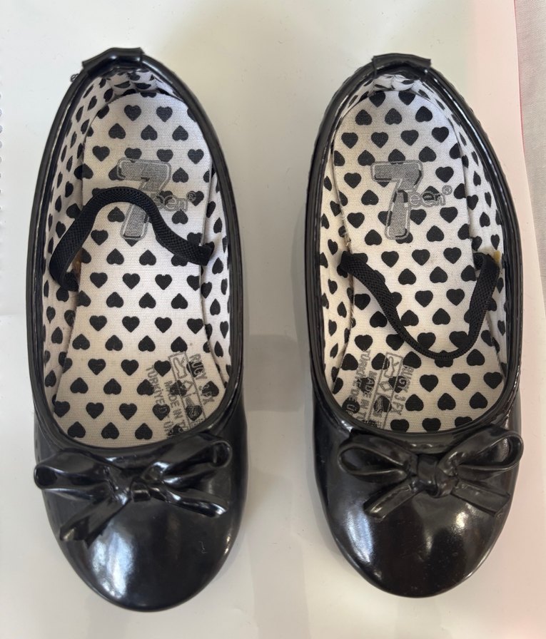 Kız Çocuk Siyah Fiyonk Detaylı Babet - Görsel 2