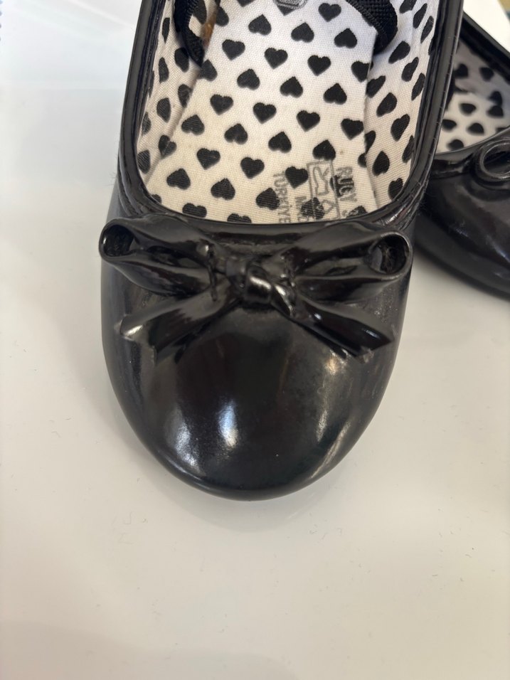 Kız Çocuk Siyah Fiyonk Detaylı Babet - Görsel 5