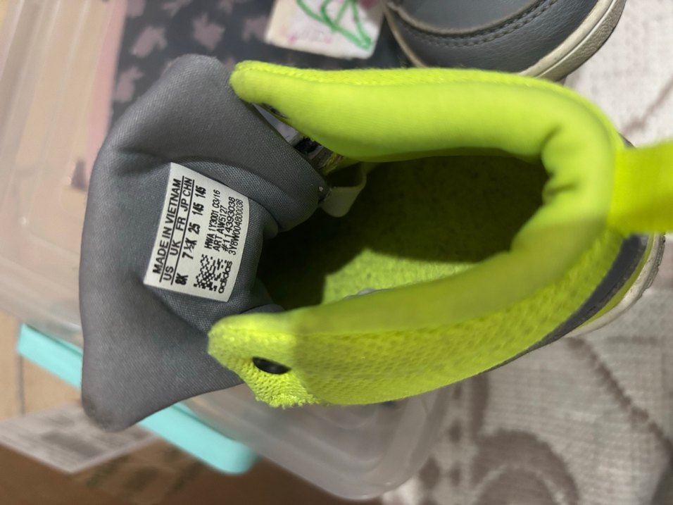 Gri Adidas Erkek Çocuk Spor Ayakkabı Velcro - Görsel 3