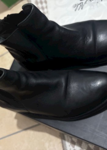 Erkek Siyah Deri Bot - Görsel 2