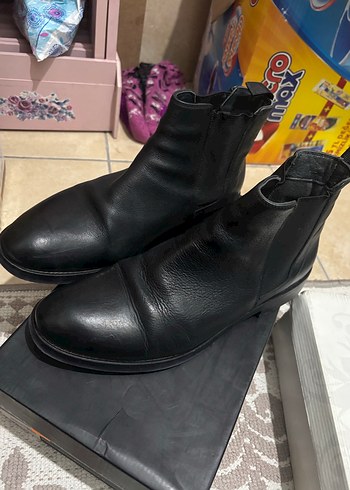 Erkek Siyah Deri Bot - Görsel 3