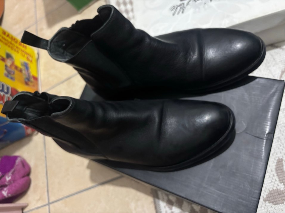 Erkek Siyah Deri Bot - Görsel 2