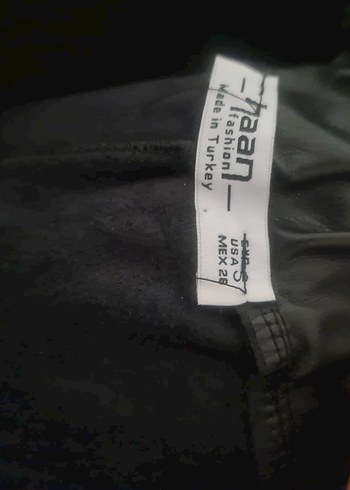 Kadın Siyah Deri Mini Şort Orjinal deri - Görsel 5