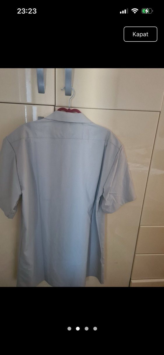 Gri Kısa Kollu Erkek Gömlek Yeni etiketi mevcut - Görsel 2