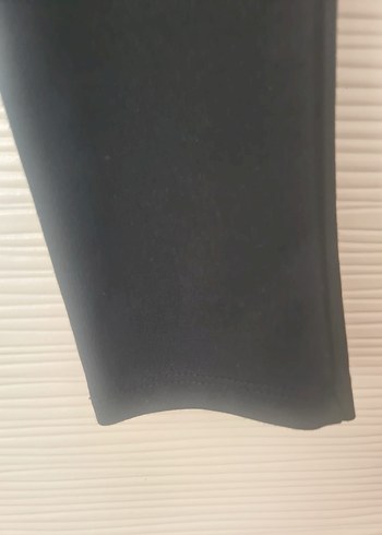 Kadın Siyah Kemerli Gotik Denim Pantolon - Görsel 4