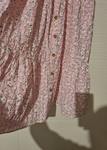 Pembe Bohem Kısa Kollu Uzun Elbise - Görsel 3