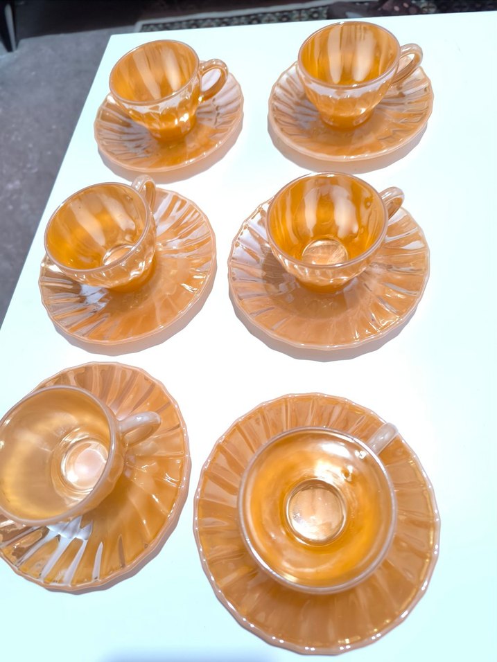 Pastel Bej Fincan  Mexicano  antika ürün 6 'lı fiyatı - Görsel 2