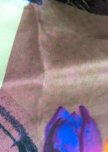 Renkli İpek Aker eşarp - Görsel 4