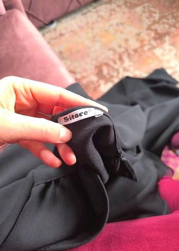 Siyah Uzun V Yaka Kadın Elbise - Görsel 4