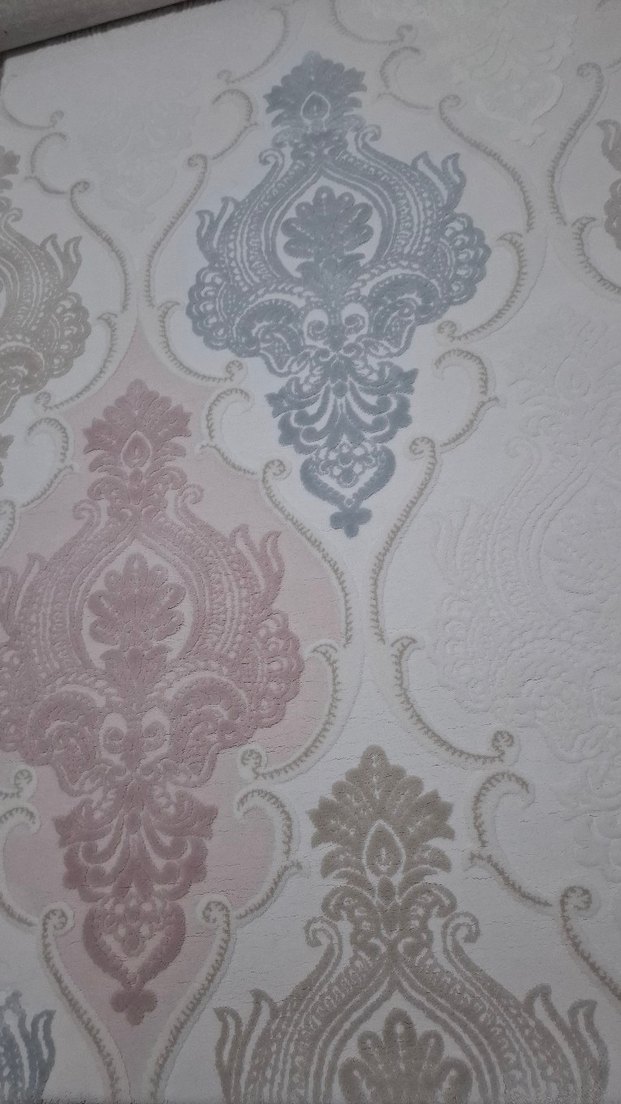 Soyut Desenli Beyaz Halı - Görsel 2