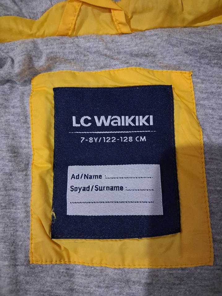 Sarı Kapüşonlu Erkek Çocuk Yeleği - Görsel 2