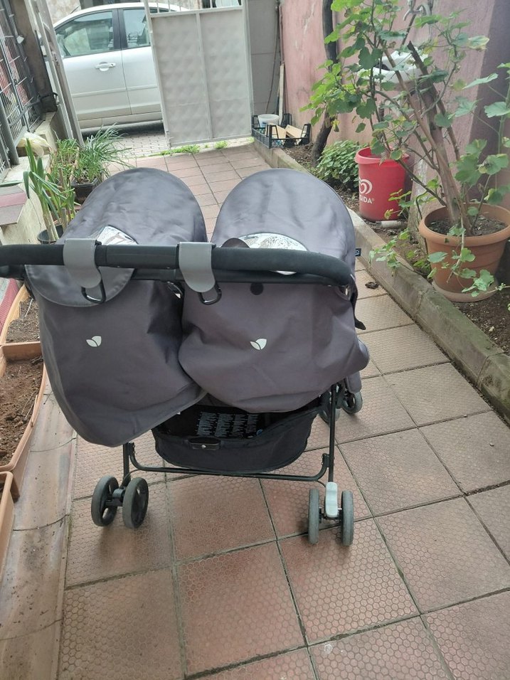 ikiz bebek arabası - Görsel 3