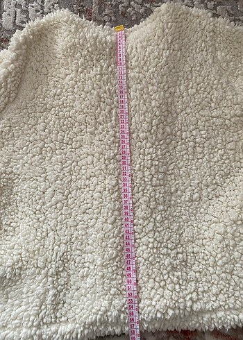 Beyaz peluş Kadın Hırka - Görsel 5