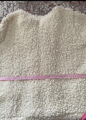 Beyaz peluş Kadın Hırka - Görsel 4