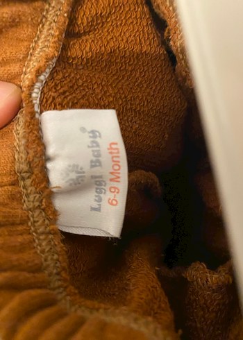 Kahverengi unisex kız erkek Rahat Kesim Pantolon - Görsel 3