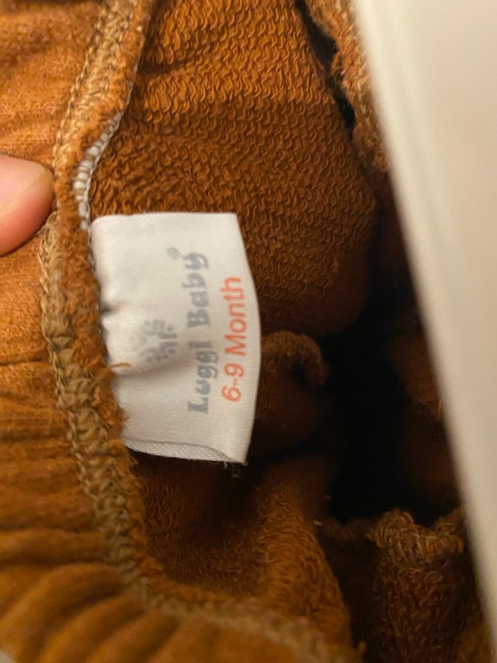 Kahverengi unisex kız erkek Rahat Kesim Pantolon - Görsel 3