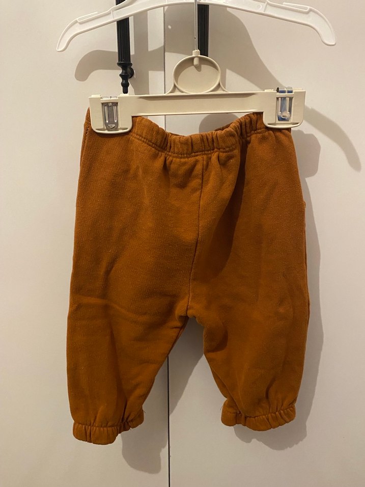 Kahverengi unisex kız erkek Rahat Kesim Pantolon - Görsel 2