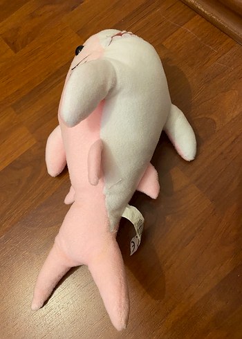 Pembe Peluş Köpekbalığı Oyuncak - Görsel 3