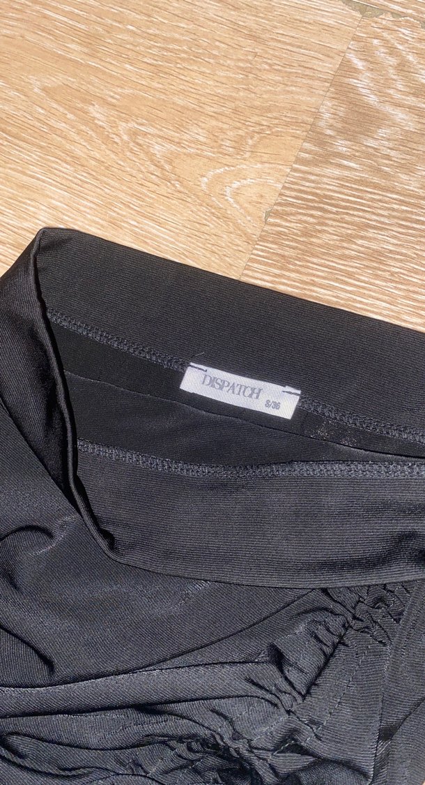 Siyah Drapeli Midi Kadın Etek - Görsel 4