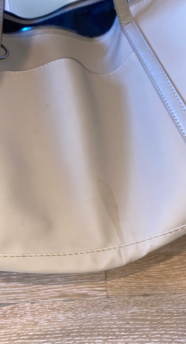 Bej Deri Kadın Omuz Çantası Fermuarlı - Görsel 3