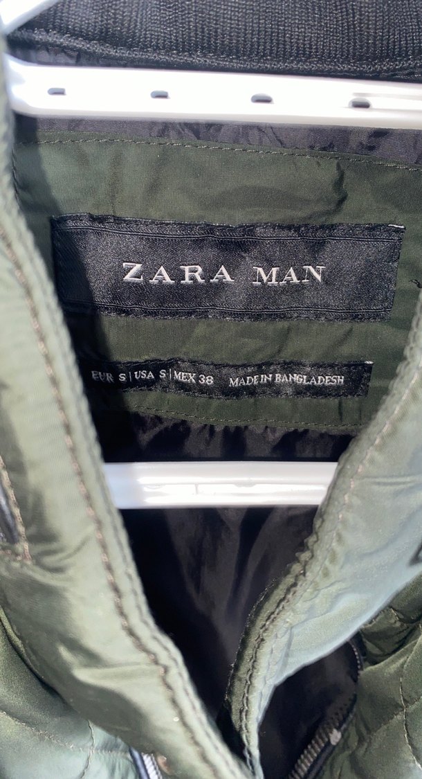 Koyu yeşil erkek Fermuarlı Ceket - Görsel 2