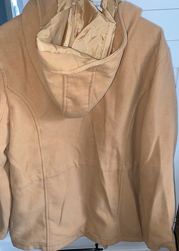 Düğmeli Bej Kadın Midi Ceket - Görsel 6