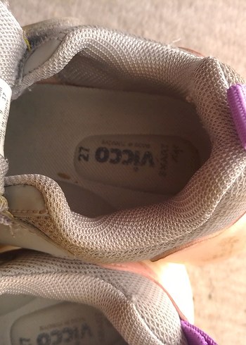 Kız Çocuk Gri-Pembe Cırt Cırtlı Spor Ayakkabı - Görsel 2