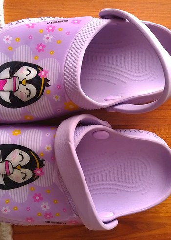 Mor Baskılı Kız Çocuk Terliği - Görsel 2