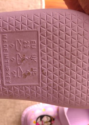 Mor Baskılı Kız Çocuk Terliği - Görsel 3