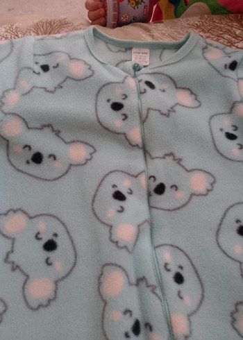 Fermuarlı Mavi Bebek uyku Tulumu - Görsel 3