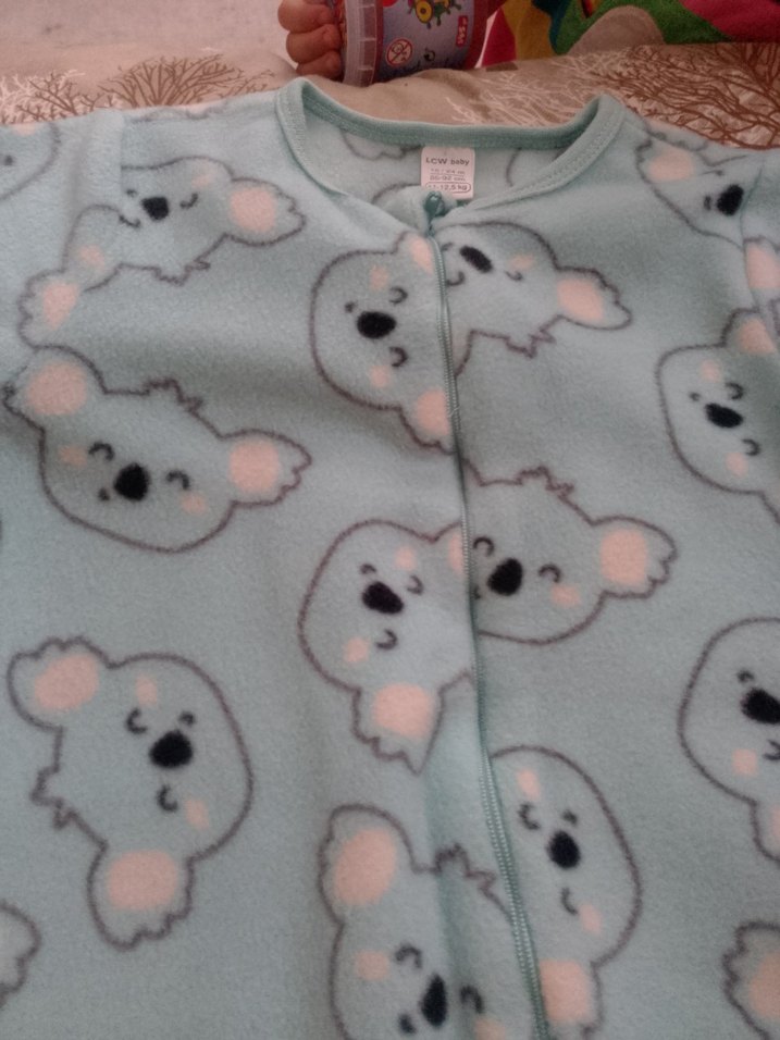 Fermuarlı Mavi Bebek uyku Tulumu - Görsel 3