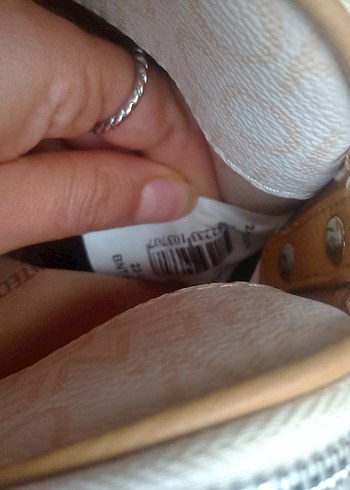 BENETTON Beyaz Deri Kadın çanta - Görsel 4