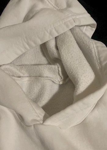 Beyaz Baskılı Kapüşonsuz Erkek Sweatshirt - Görsel 3