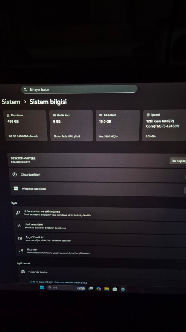 Casper Excalibur G870 Laptop - Görsel 2