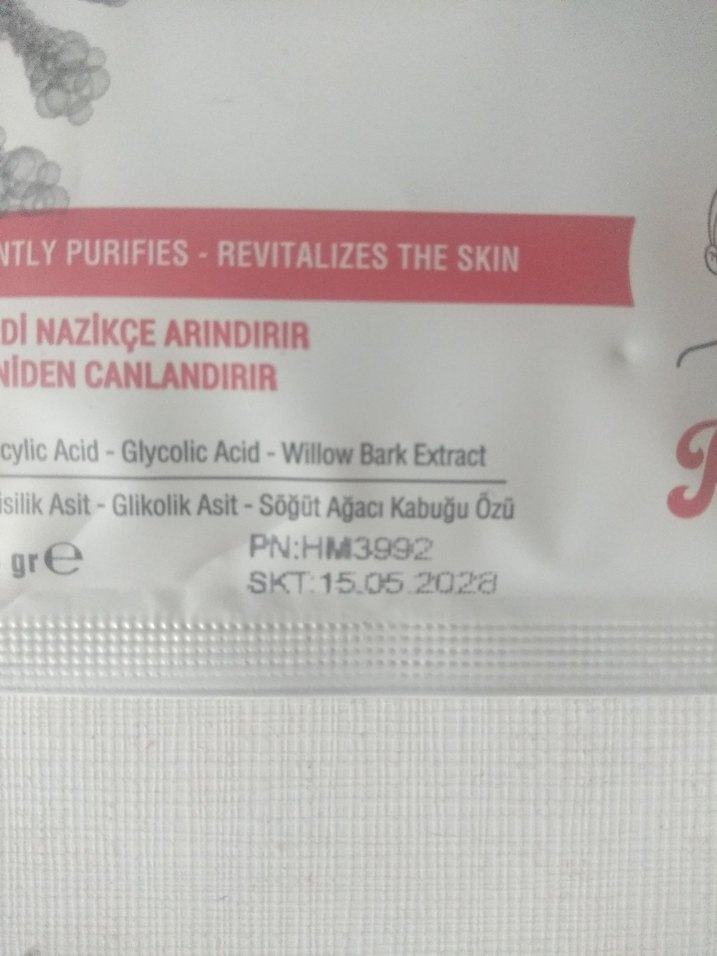 Homm Bitkisel AHA + BHA Kağıt Yüz Maskesi - Görsel 2