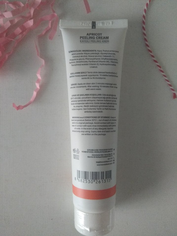 Homm Kayısılı Peeling Kremi 100 ml - Görsel 2