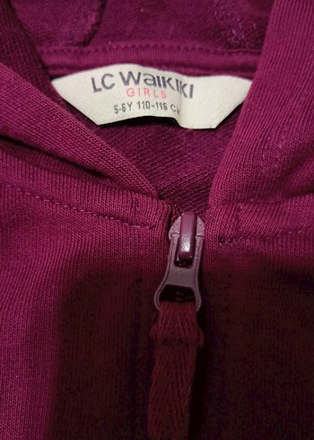 LCW bordo kız çocuğu sweetshirt - Görsel 3