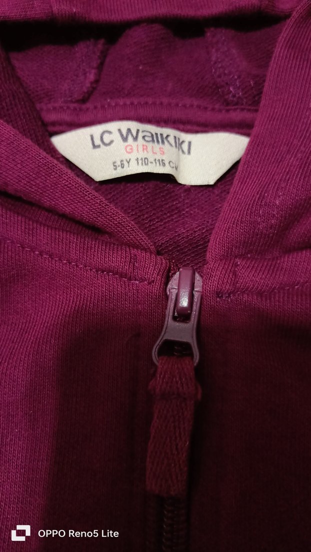 LCW bordo kız çocuğu sweetshirt - Görsel 3