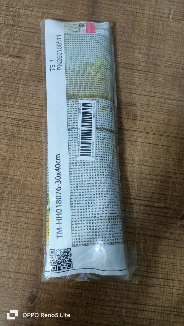 elmas boyama seti 30x40 cm Beyaz Pastel Çiçek Desenli Vazo - Görsel 3