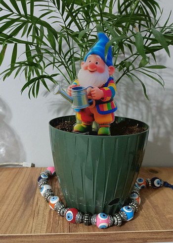 Renkli Bahçıvan Cüce Figürleri-saksi susu - Görsel 3