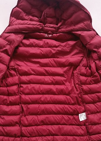 ADDAX Kadın Bordo Kapüşonlu Mont - Görsel 6