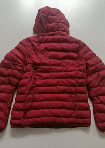 ADDAX Kadın Bordo Kapüşonlu Mont - Görsel 2