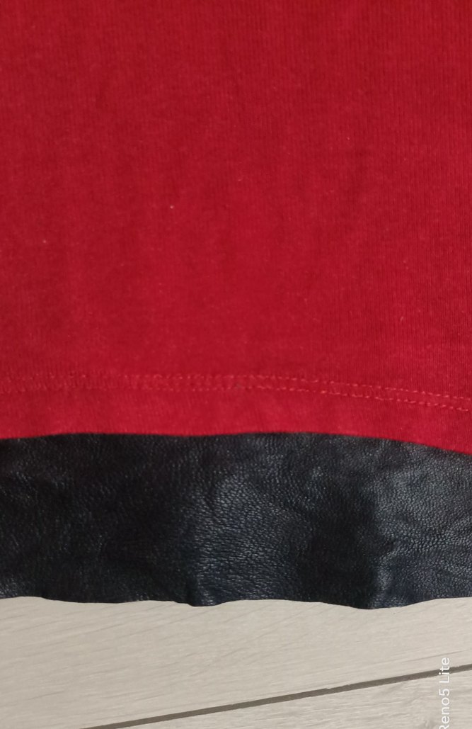 Kırmızı V Yakalı Kadın triko Bluz - Görsel 3