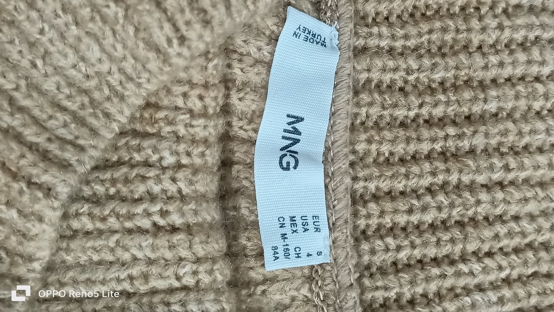 mango bej Kadın Triko Kayık Yaka Kazak - Görsel 2