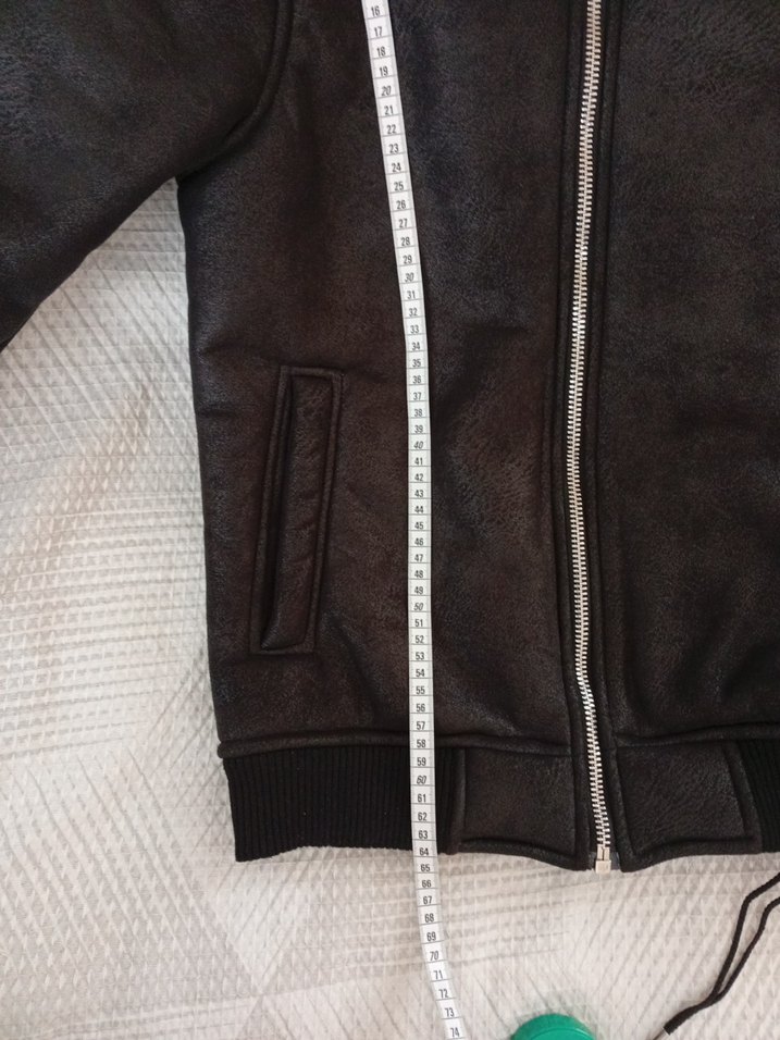 Kürklü Siyah Deri Erkek Ceket - Görsel 4